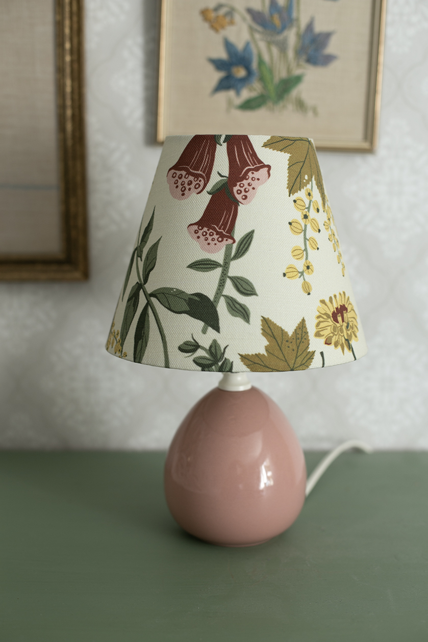Lampskärm Hildas trädgård handgjord 