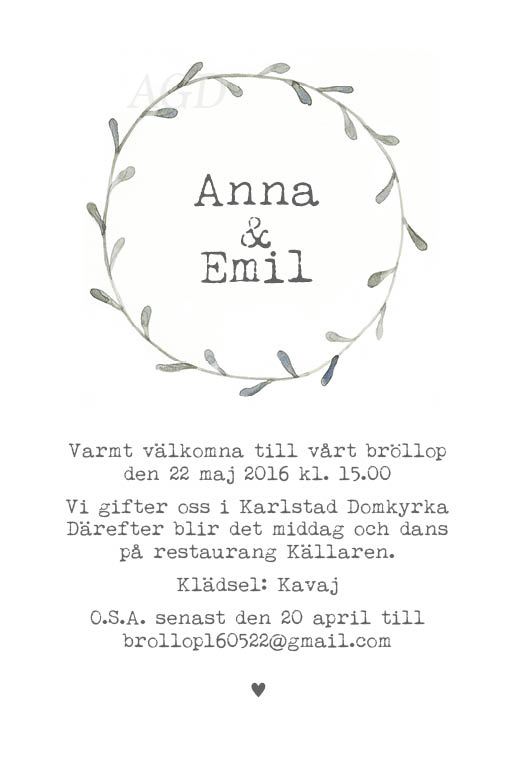 Enkel krans II - 2