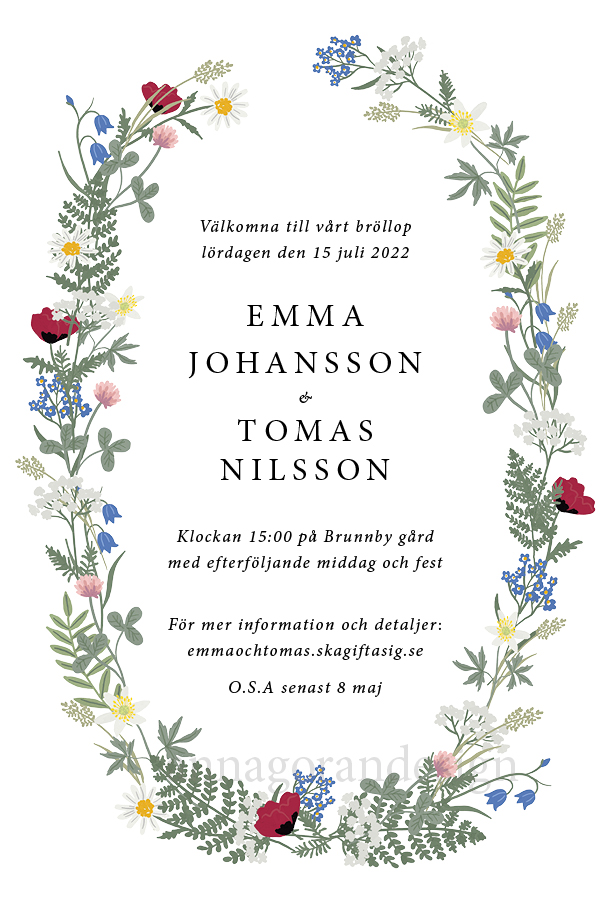 Blomsterkrans äng