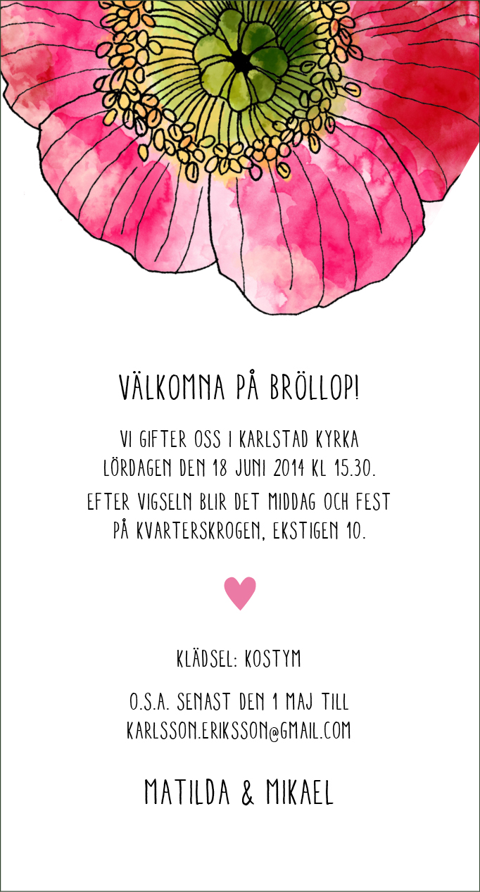 Vallmo avlång