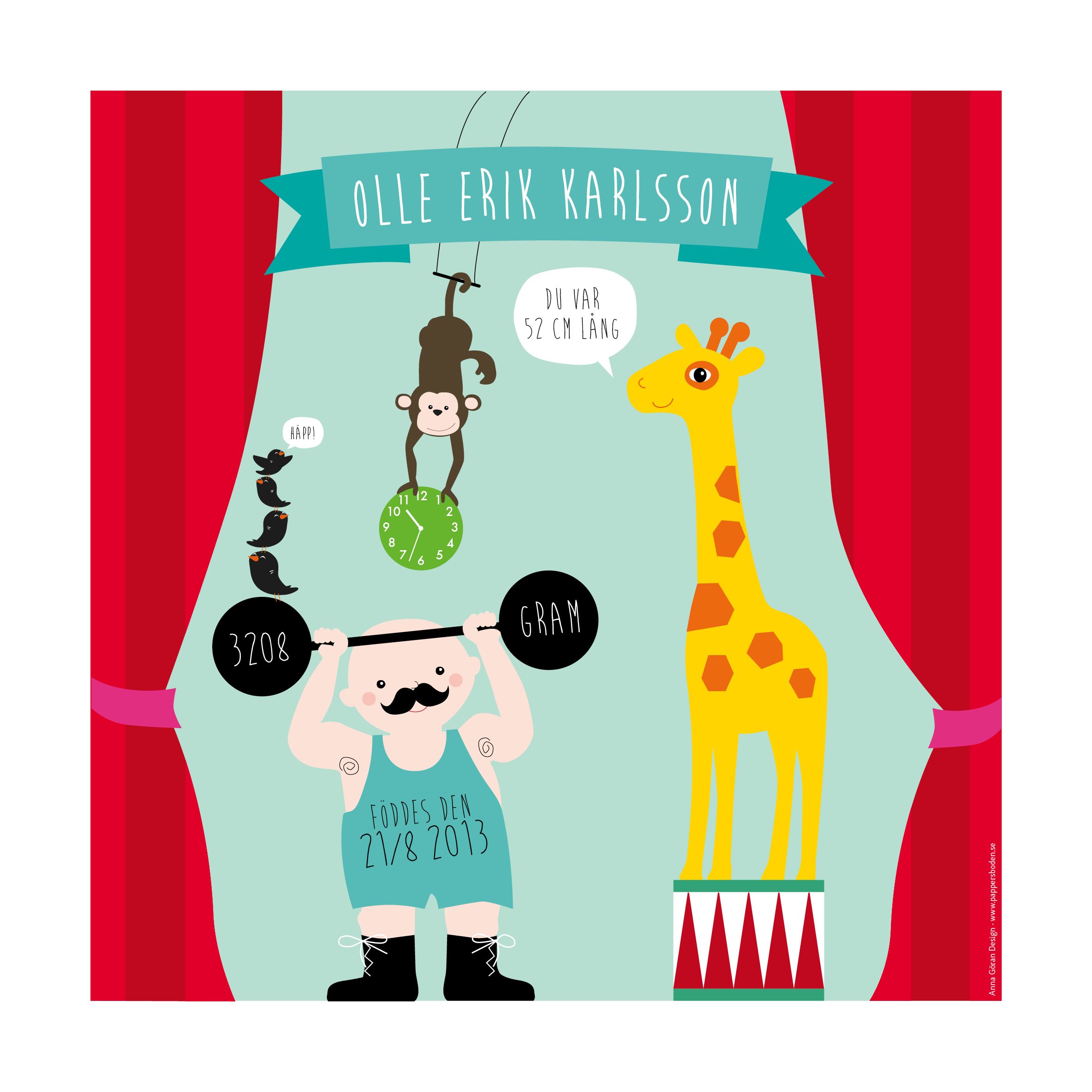 Födelsetavla - Cirkus - 3