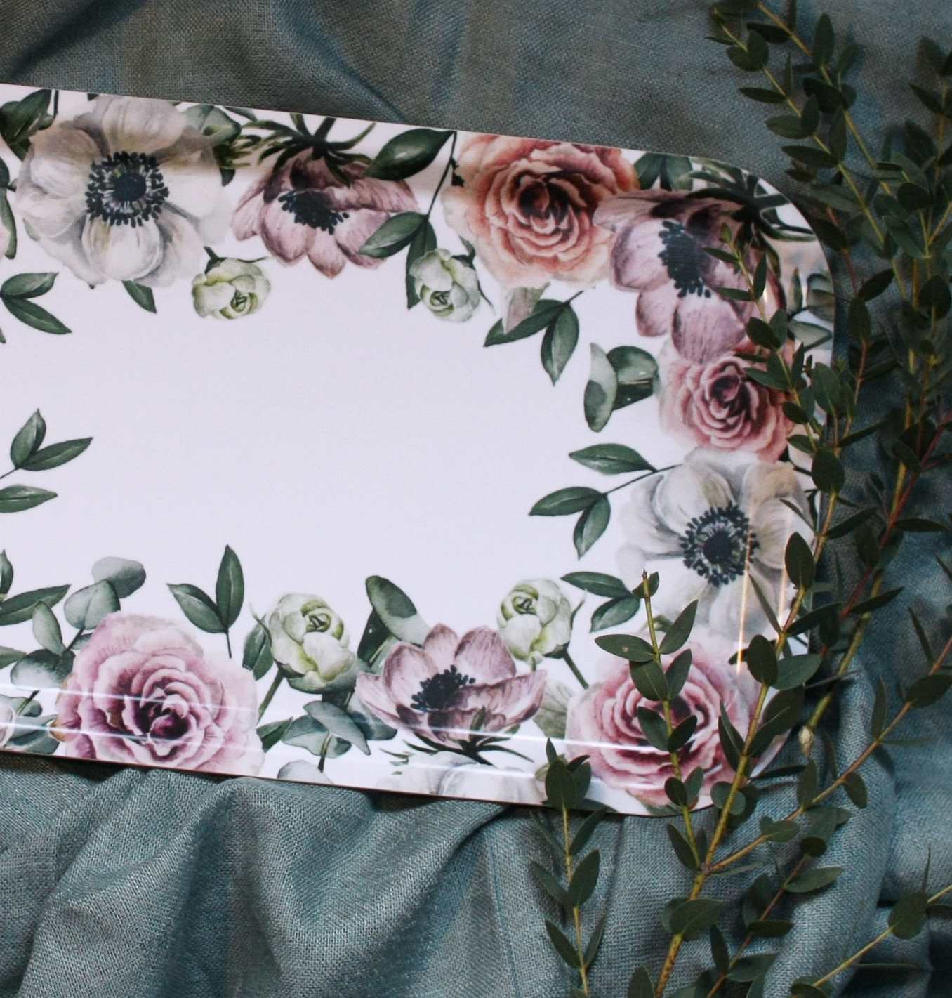 Bricka Floral 33x21 cm - 3