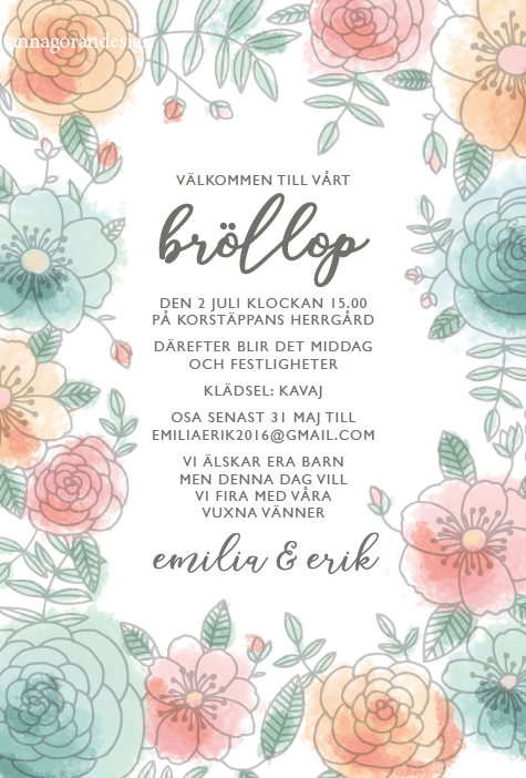 Blomsterskiss pastell - 2