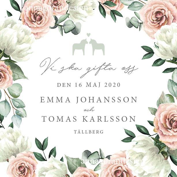 Dalahäst krans