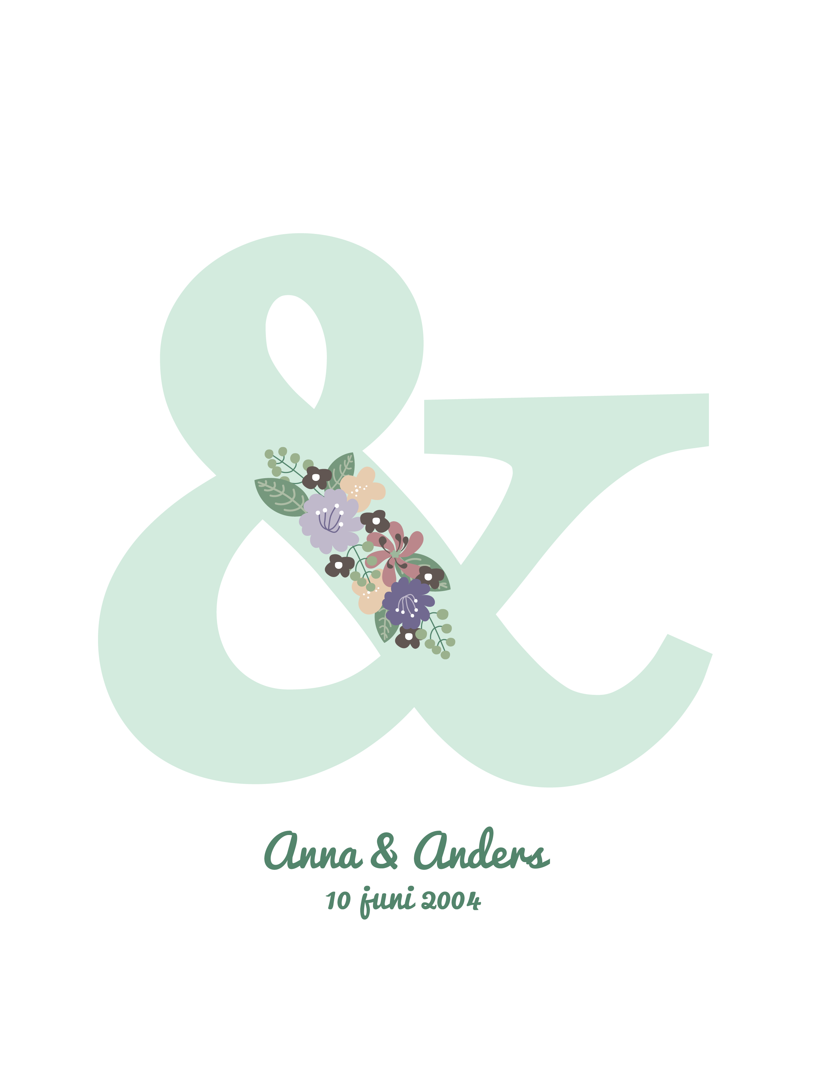 &-tecken blomster - 3