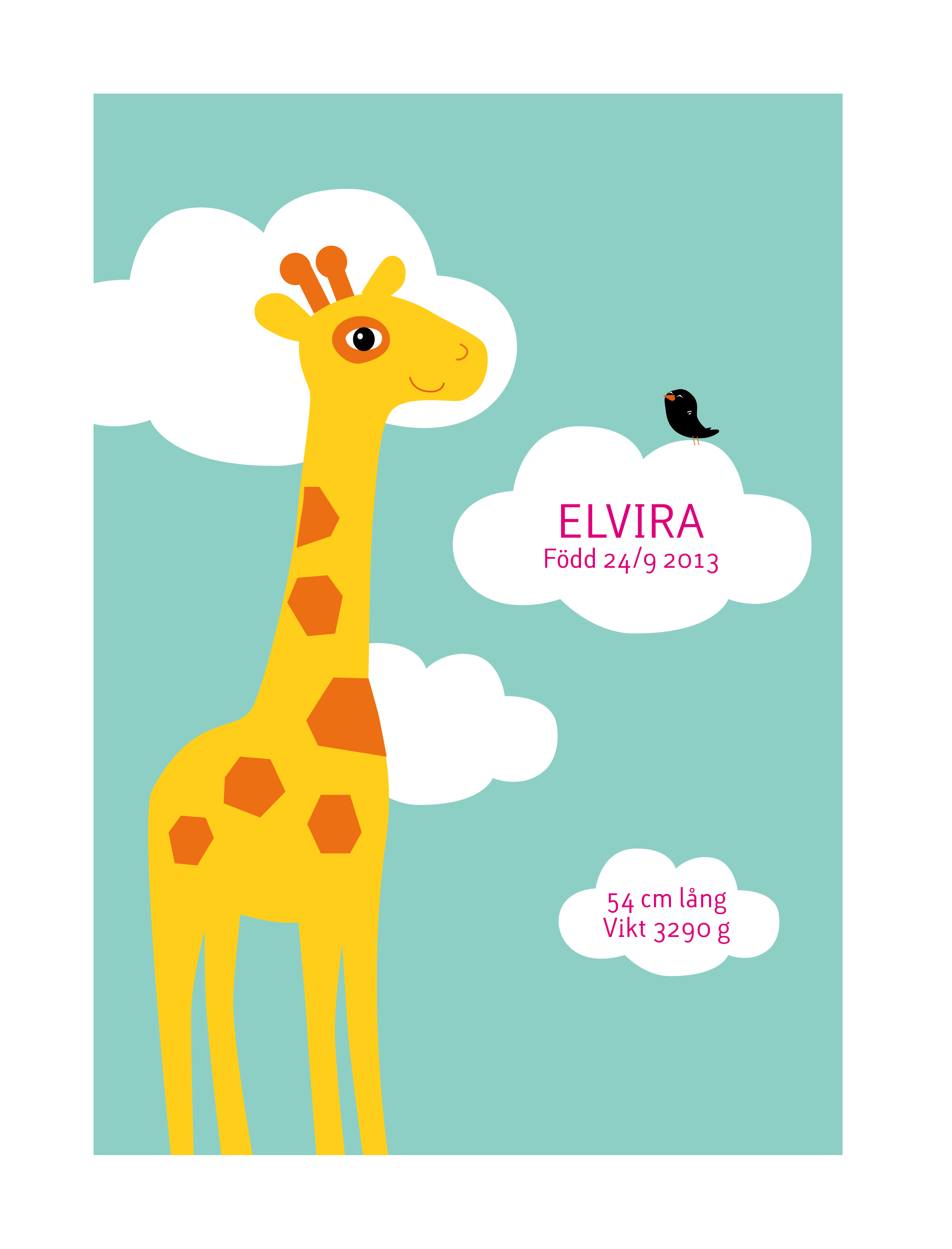 Doptavla - Giraff - 3