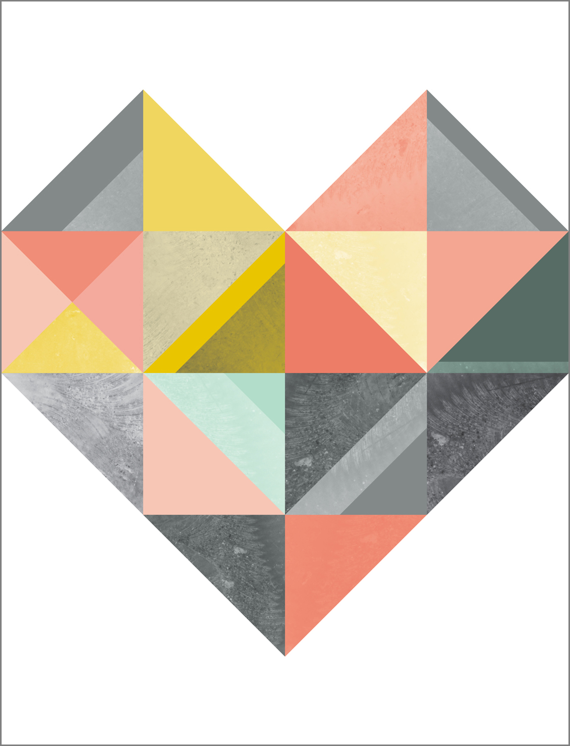 Retro heart