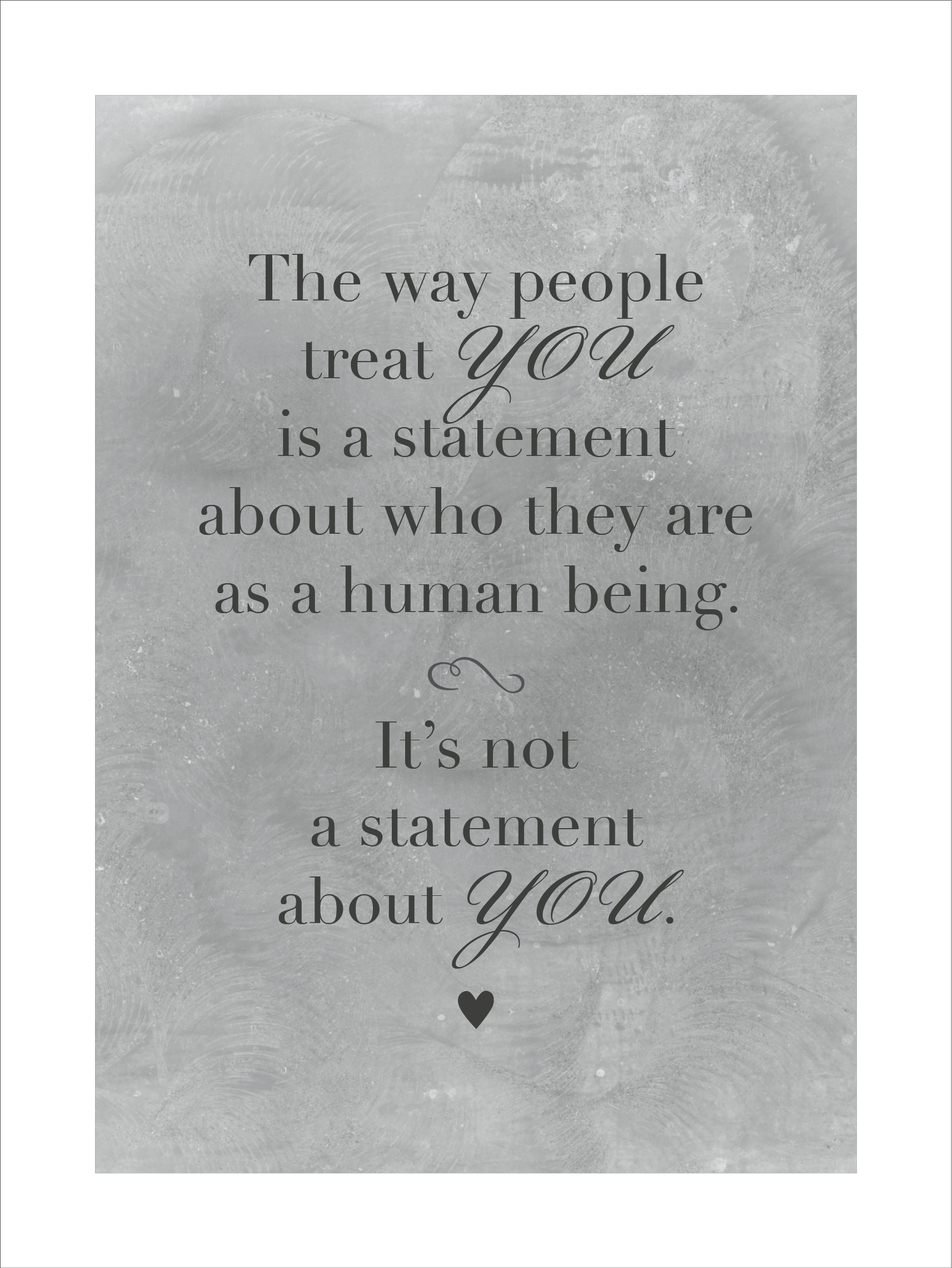 The way people... - 3