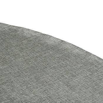 Rund duk  strykfri grå 185 cm i diameter
