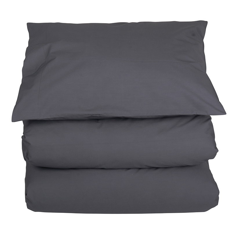 Bäddset Superior satin  300 trådar Mörkgrå