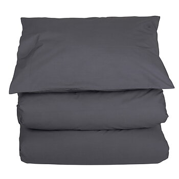 Bäddset Superior satin  300 trådar Mörkgrå