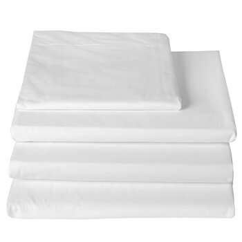 Ditzinger Percale Satin Underlakan Vit