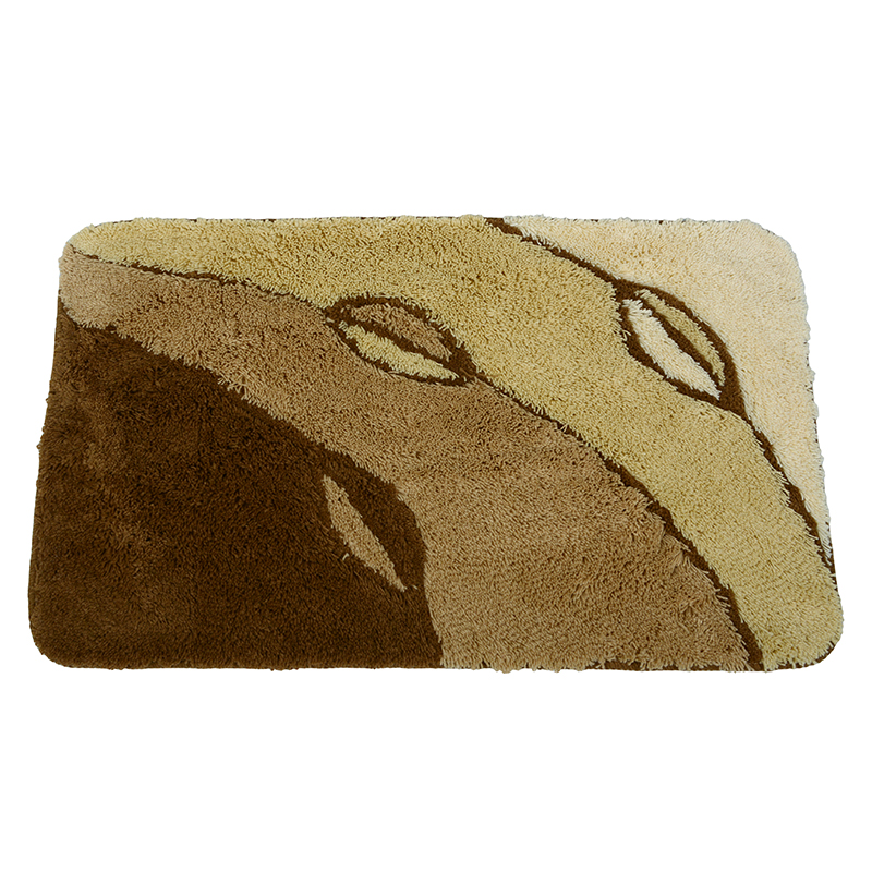 Badrumsmatta Leaf beige 60x100 cm