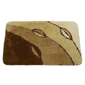 Badrumsmatta Leaf beige 60x100 cm