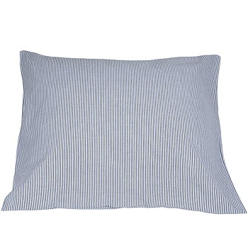 Ditzinger Oxford pinstripe Mörkblå örngott 50x60 cm