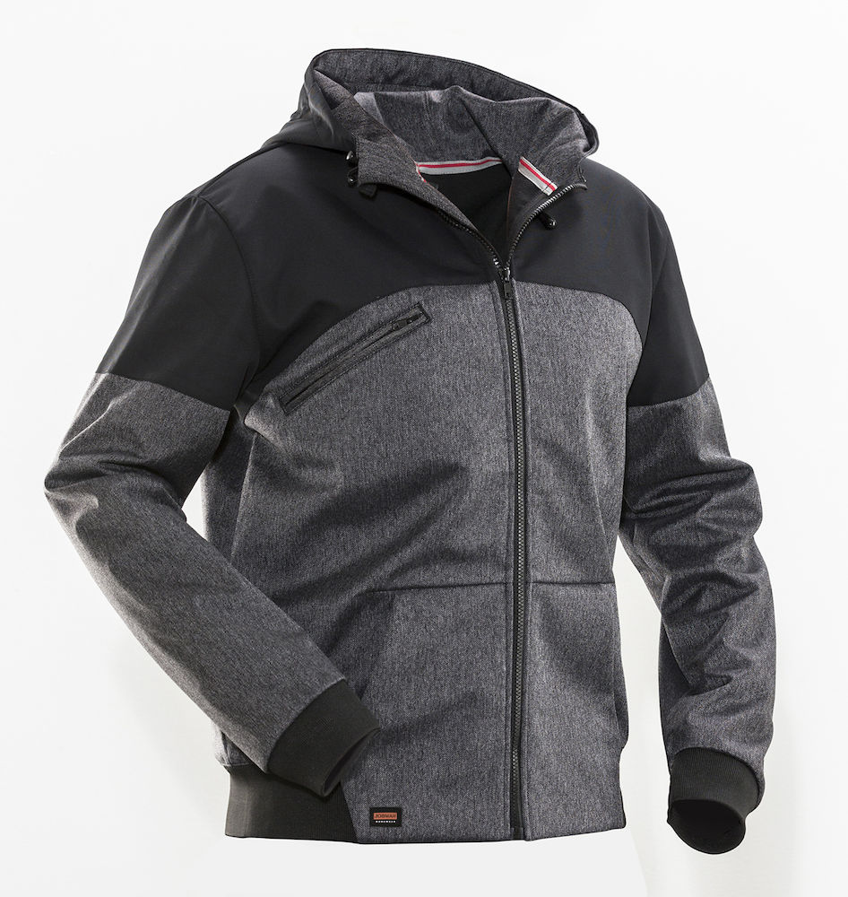 1292 Softshell jacka m huva
