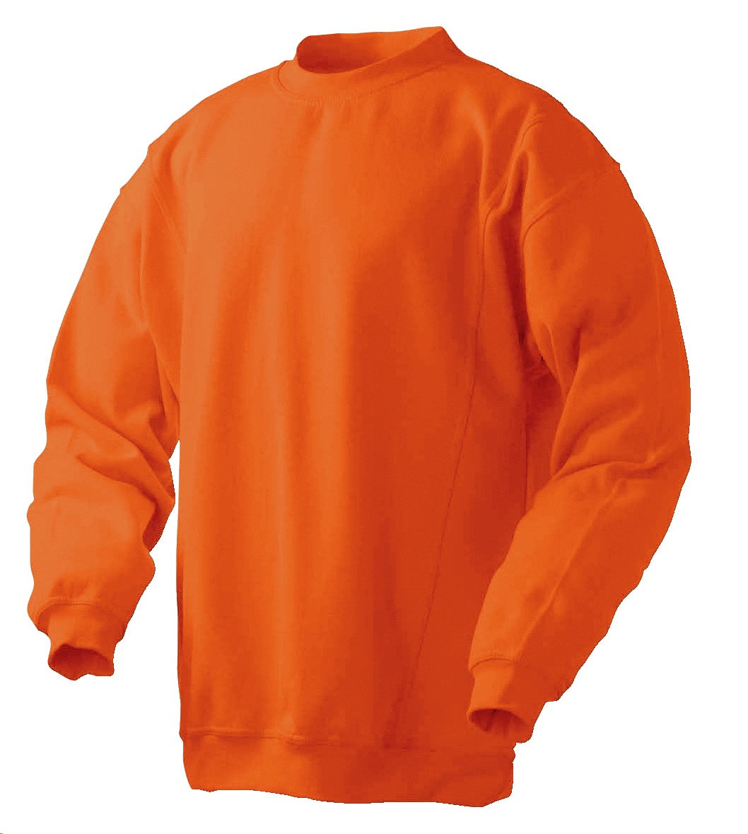 Sweatshirt  Rund Hals Orange