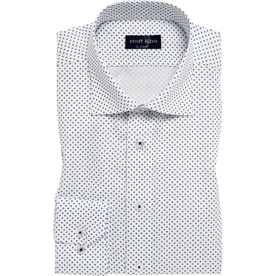 OUTLET Ernst Alexis Non-Iron Printad Skjorta Contemporary Fit
