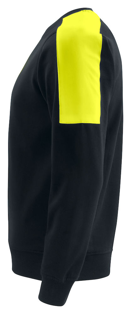 2125 SWEATSHIRT 100% BOMULL SVART/ORANGE & SVART/GUL - 4