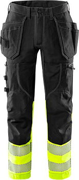 Fristads VARSEL HANTVERKARBYXA STRETCH 2608 FASG, KLASS 1