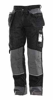  2992 Hantverksbyxa Denim Svart & Marin