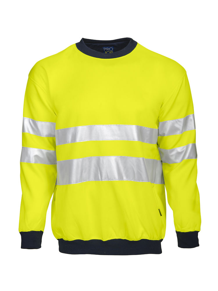 6101 SWEATSHIRT EN ISO 20471 KLASS 3 GUL/MARIN