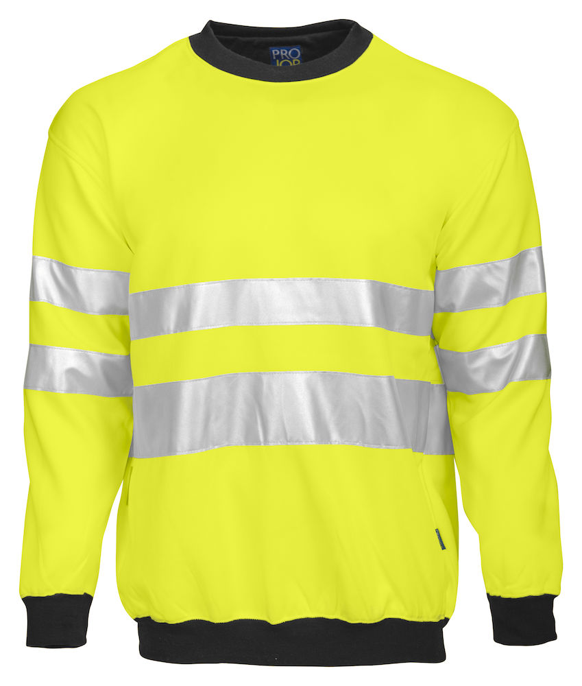 6101 SWEATSHIRT EN ISO 20471 KLASS 3 GUL/SVART