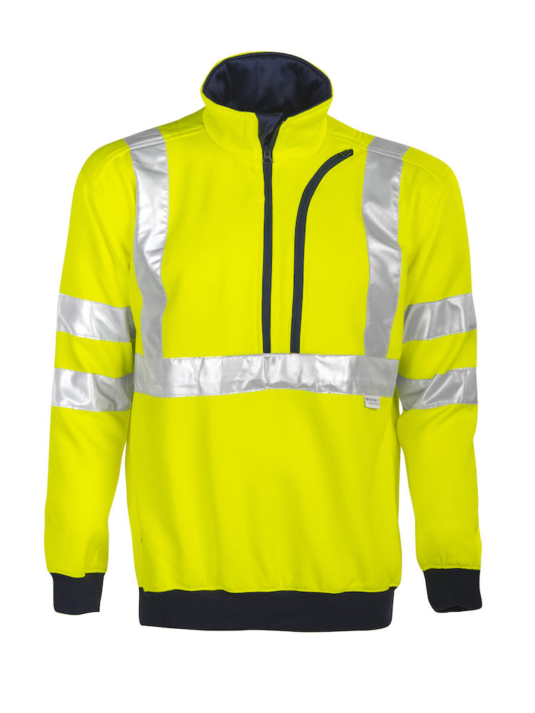 6102 SWEATSHIRT EN ISO 20471 KLASS 3 GUL