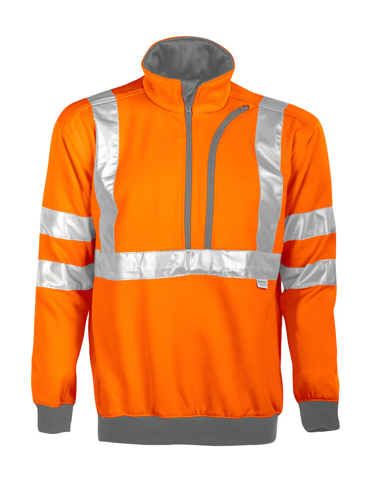 6102 SWEATSHIRT EN ISO 20471 KLASS 3 ORANGE