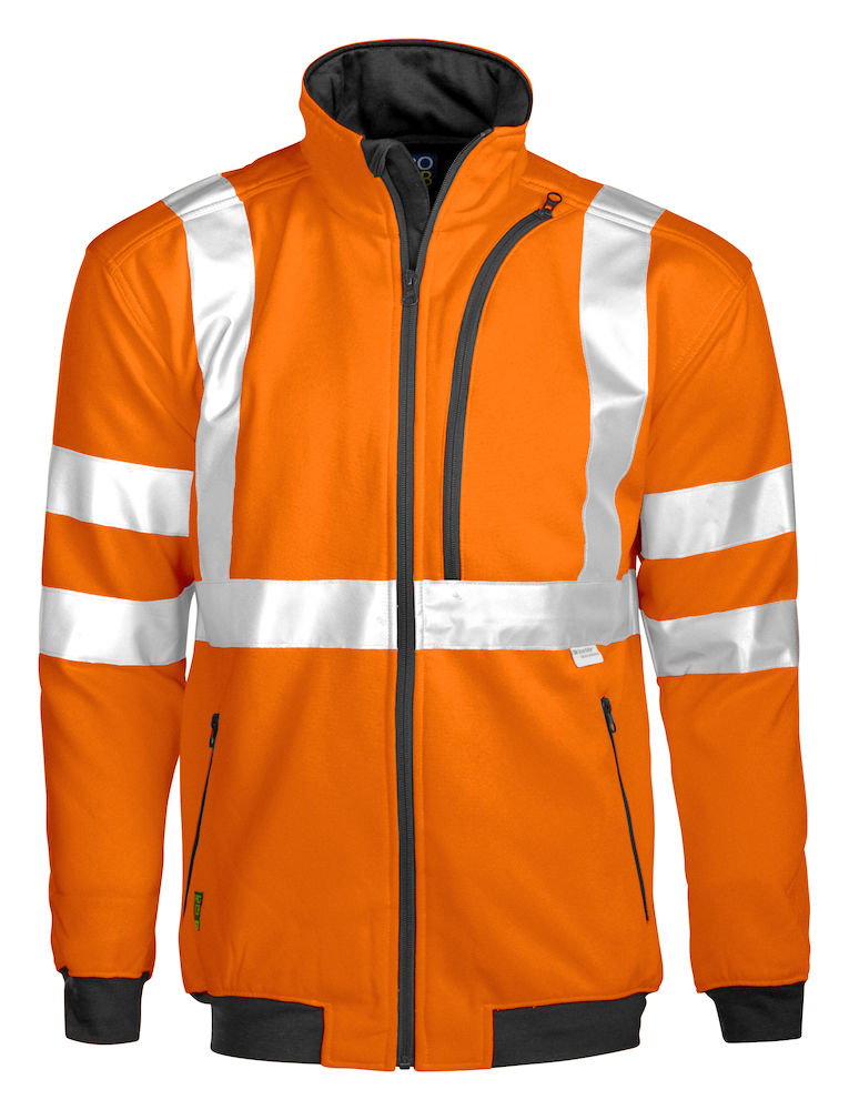 6103 SWEATSHIRT EN ISO 20471 KLASS 3 ORANGE/SVART
