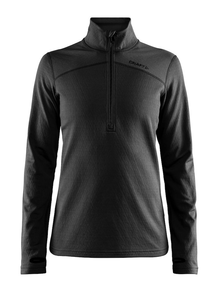 CRAFT PIN HALFZIP DAM Svart