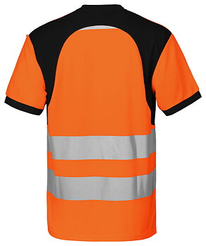 6009 T-SHIRT EN ISO 20471 KLASS 2 ORANGE/SVART
