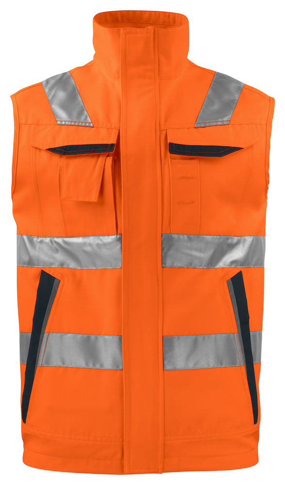 6711 VÄST EN ISO 20471 KLASS 2 ORANGE