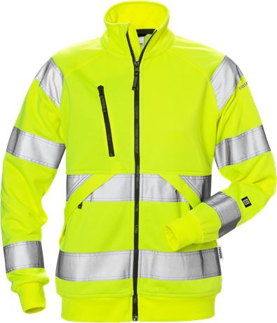 FRISTADS  VARSEL SWEATSHIRT-JACKA 7427 SHV KL 3, DAM