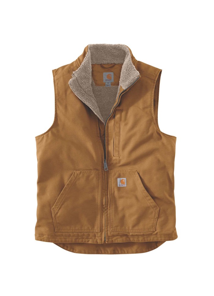 Carhartt WASHED DUCK LINED MOCK NECK VEST