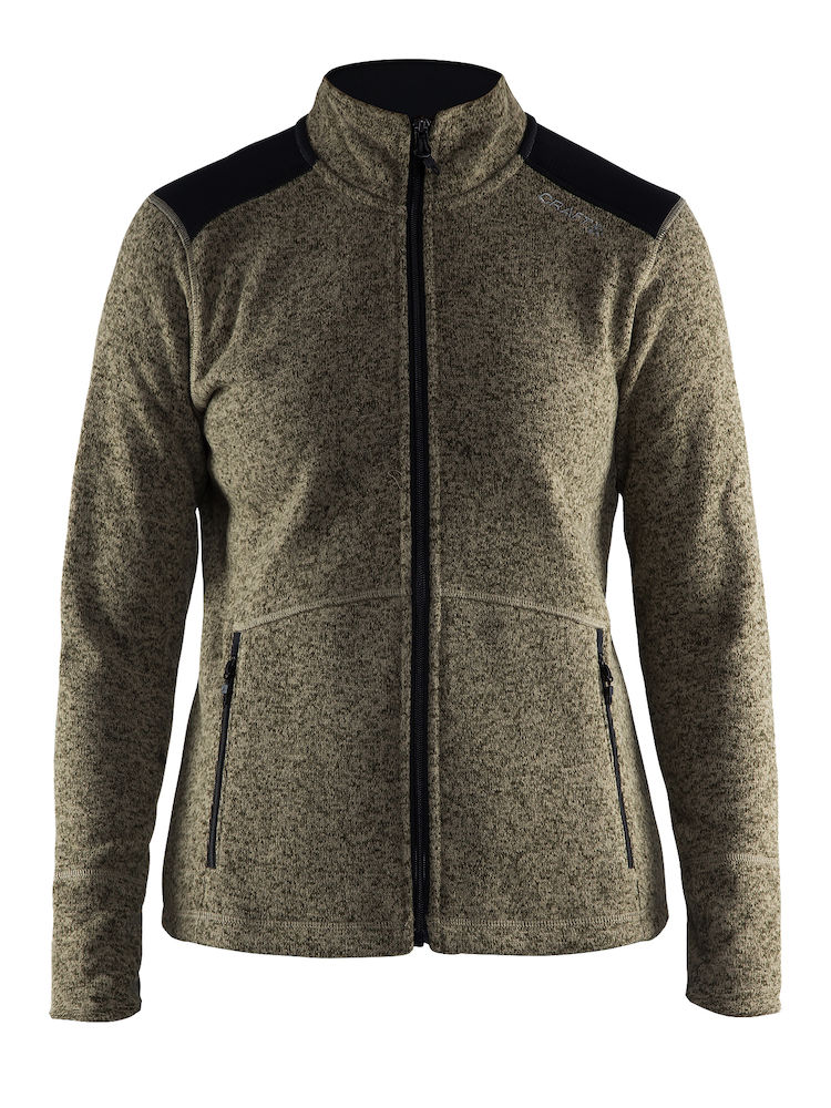 CRAFT NOBLE ZIP JACKET HEAVY KNIT FLEECE DAM i Flera Färger - 3