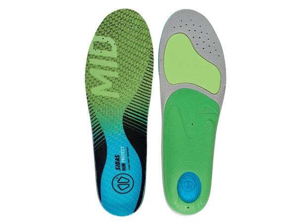 SIDAS 3FEET RUN PROTECT MID Grön  Formade iläggsulor för medelhöga fotvalv