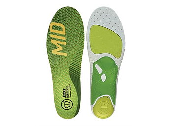 SIDAS 3FEET RUN SENSE MID Grön  Formade iläggsulor för medelhöga fotvalv