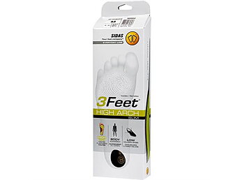 SIDAS 3FEET SLIM HIGH Grön  Formade sulor för höga fotvalv
