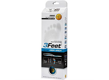 SIDAS 3FEET® HIGH Blå  Formade iläggssulor för höga fotvalv