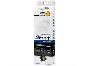 SIDAS 3FEET® LOW Blå  Formade iläggssulor för låga fotvalv