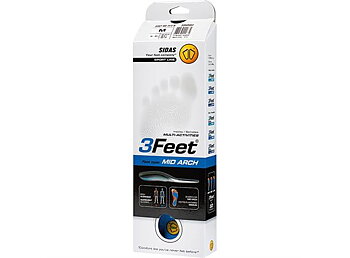 SIDAS 3FEET® MID Blå  Formade iläggsulor för medelhöga fotvalv