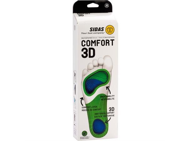 SIDAS COMFORT 3D Grön  Formade iläggssulor - 2