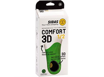 SIDAS COMFORT 3D DEMI (1/2) Grön  Formade "halva" iläggssulor