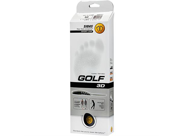 SIDAS GOLF 3D Grå  Formade illäggssulor för golf - 2
