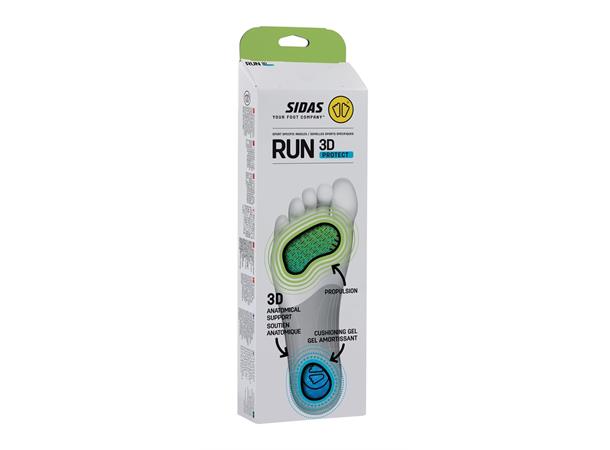 SIDAS RUN 3D PROTECT Grön Formade iläggssulor för löpning - 2