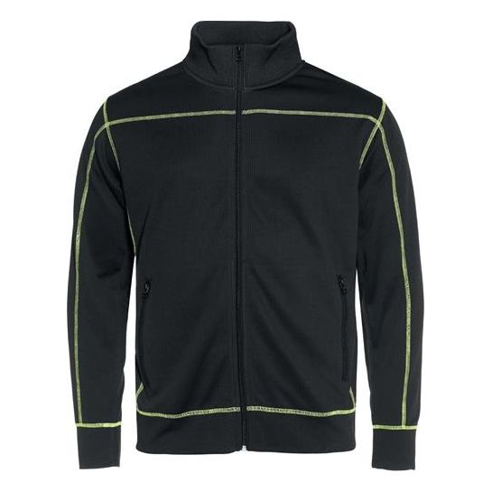 Keeper jacket, unisex SVART/LIME
