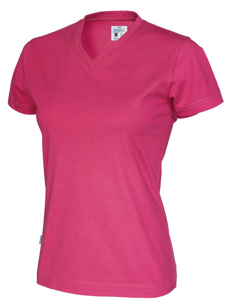 COTTOVER T-SHIRT V-NECK LADY i Flera Färger - 30