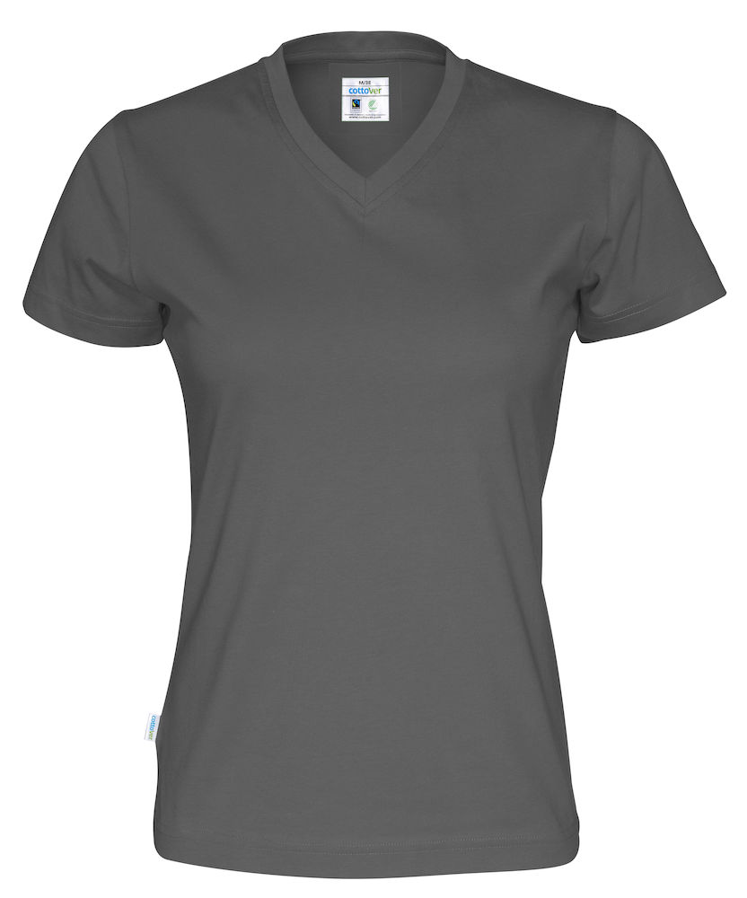 COTTOVER T-SHIRT V-NECK LADY i Flera Färger - 63