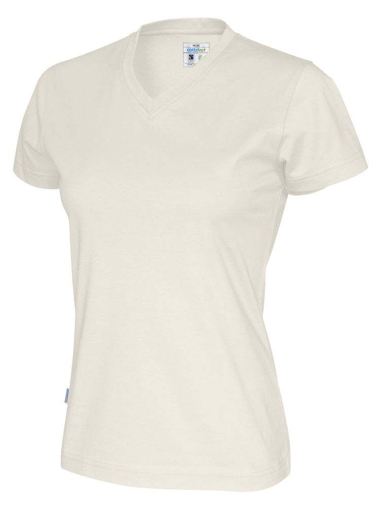 COTTOVER T-SHIRT V-NECK LADY i Flera Färger - 14